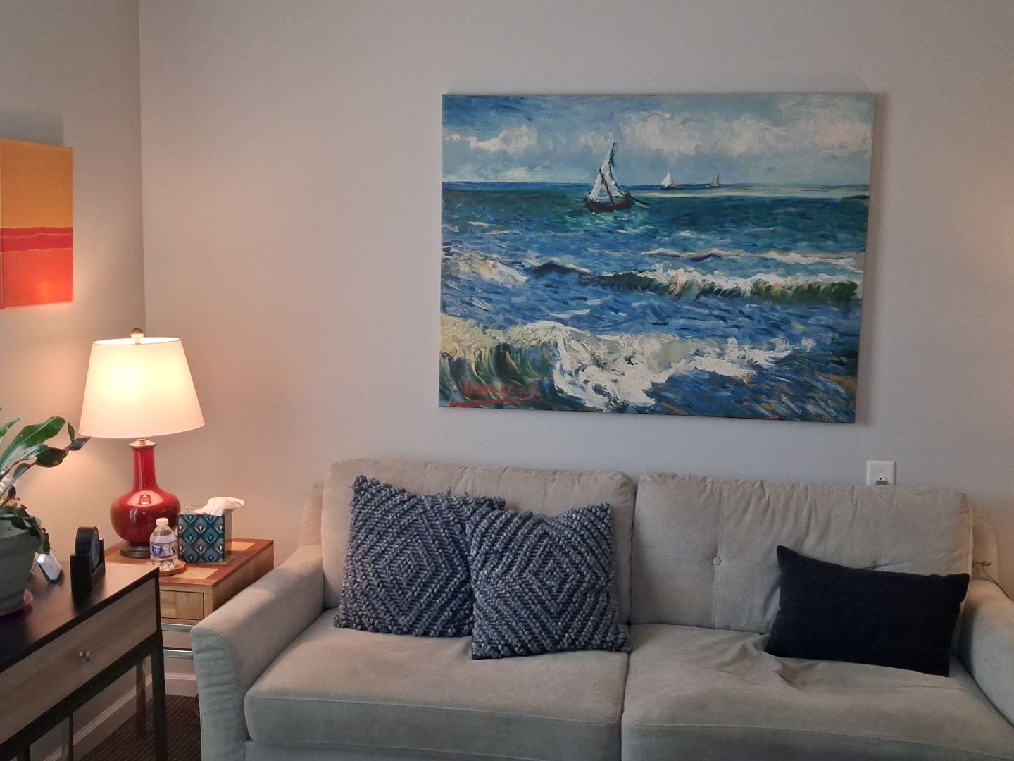 Counseling office seating area